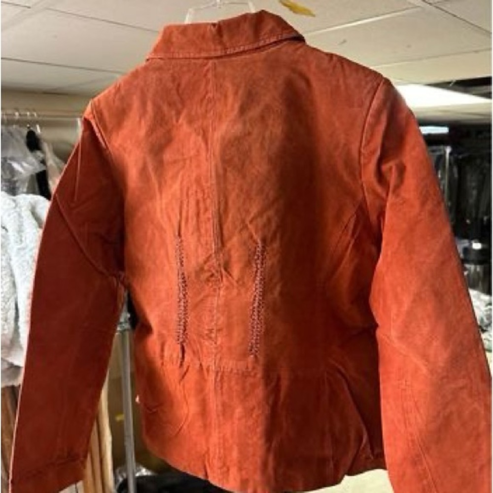 Boston Traders Rust Leather Jacket - image 2
